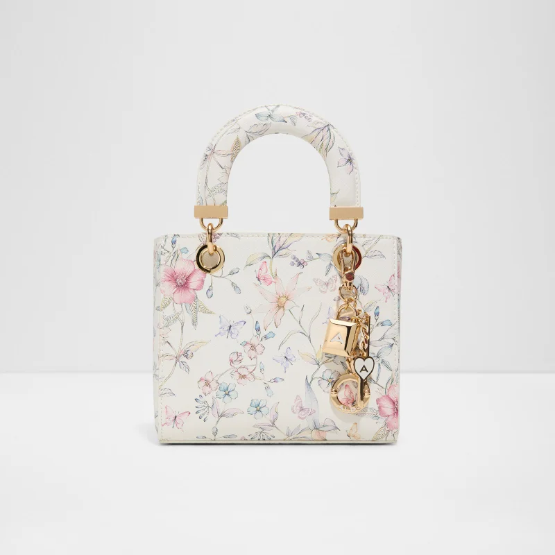 الدو Florense women's floral printed satchel bag.